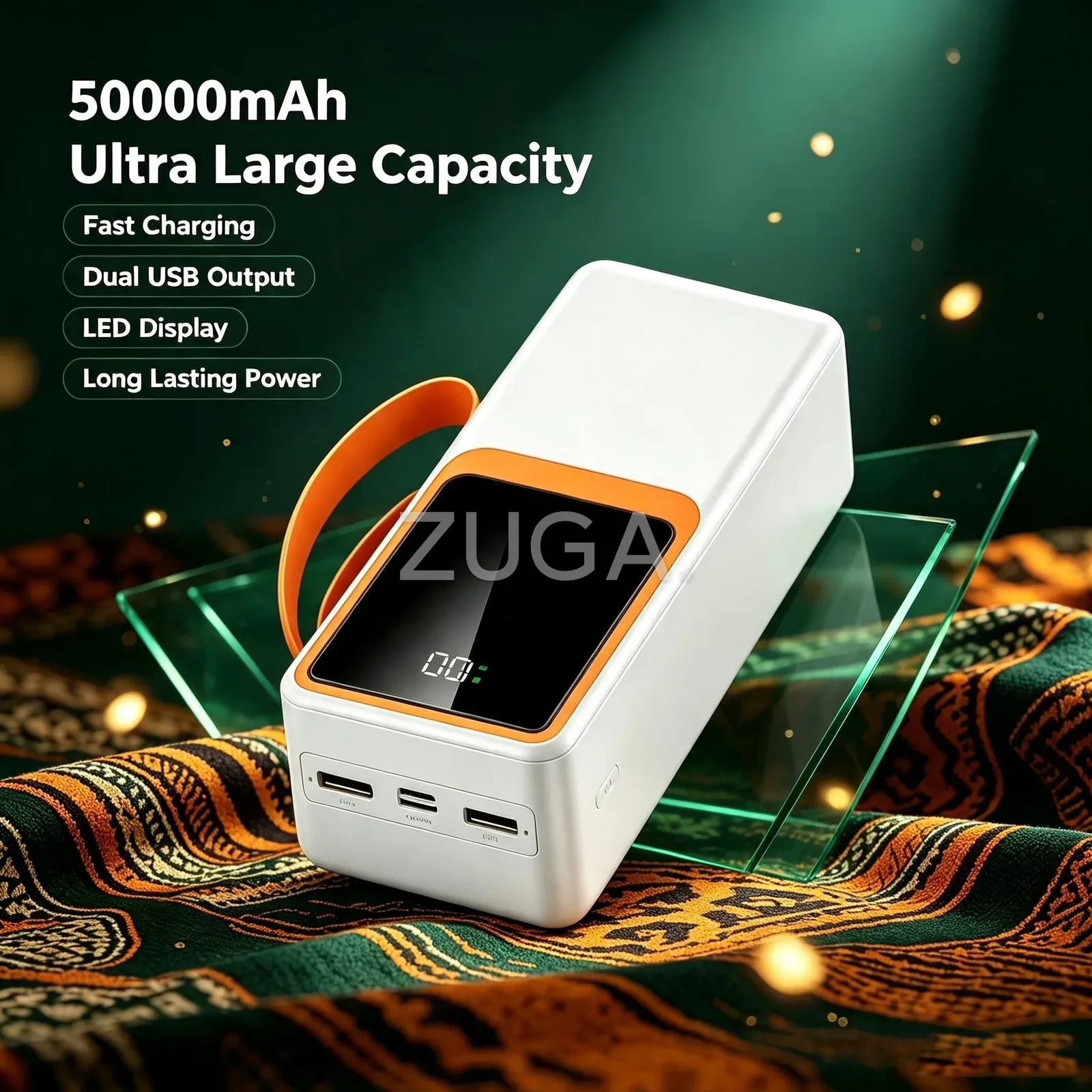 NewEra 50000mAh Power Bank N500S, 22.5W Fast Charge, Digital Display
