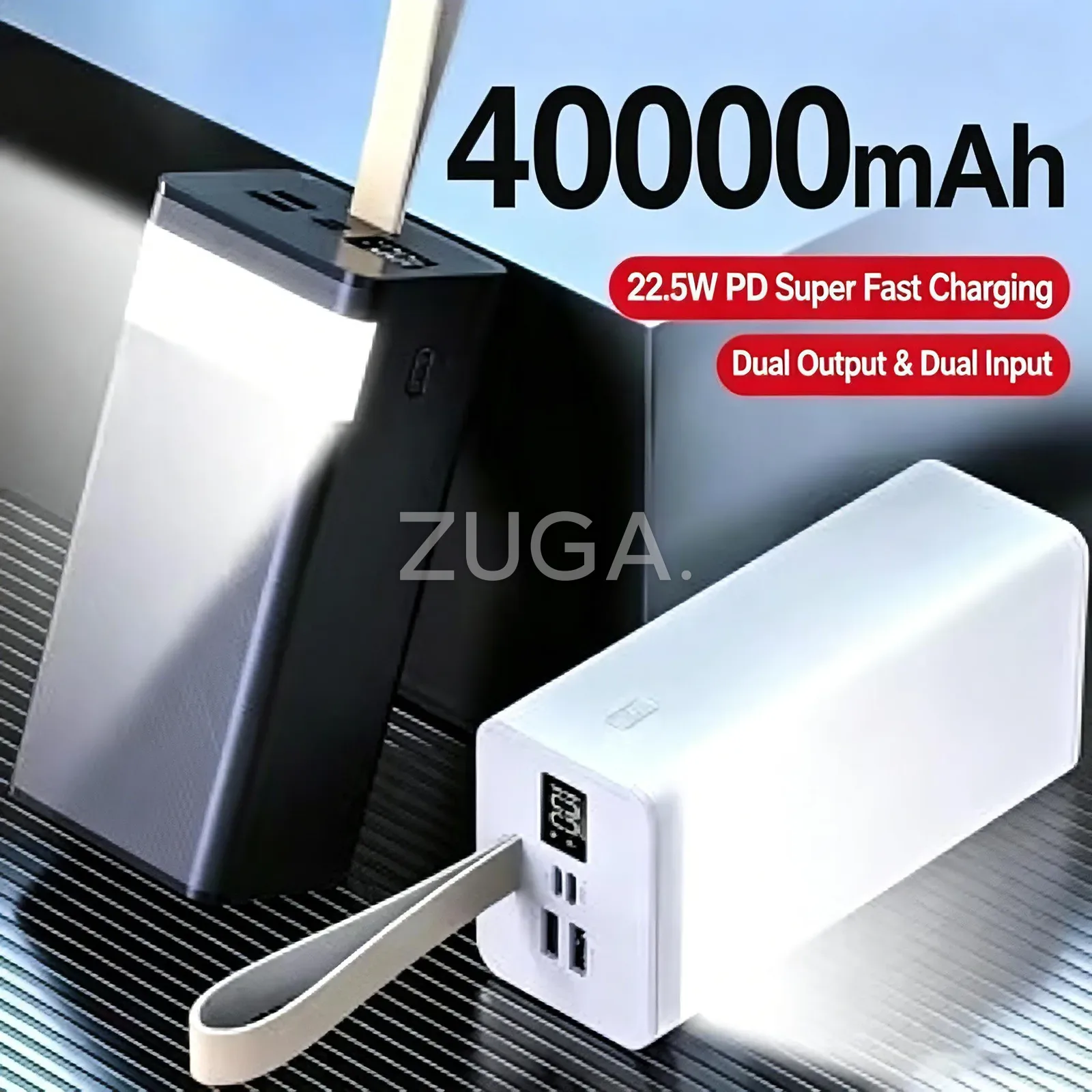 40000mAh Power Bank C400, 22.5W Fast Charge, Lanyard