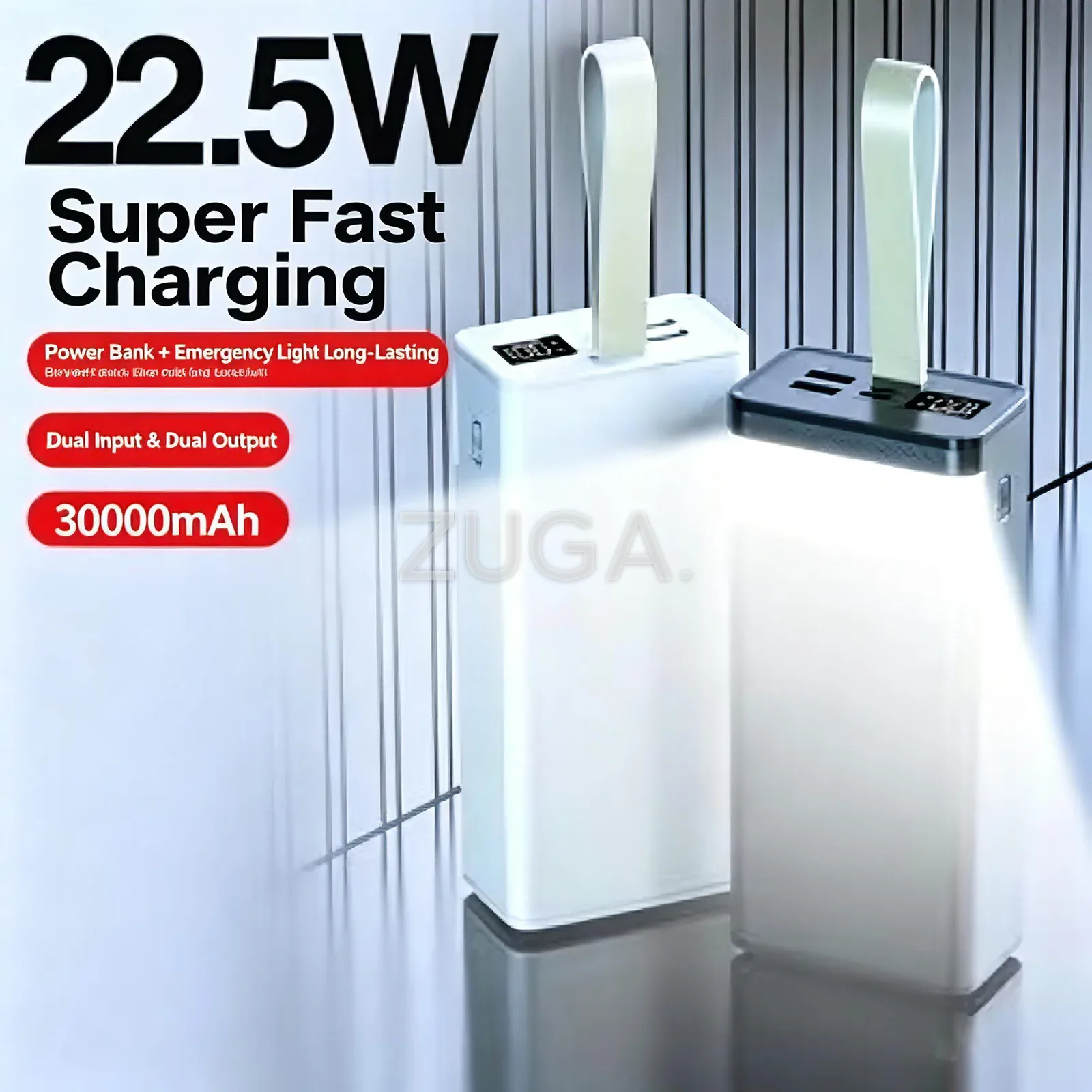 30000mAh Power Bank C300, 22.5W Fast Charge, Lanyard