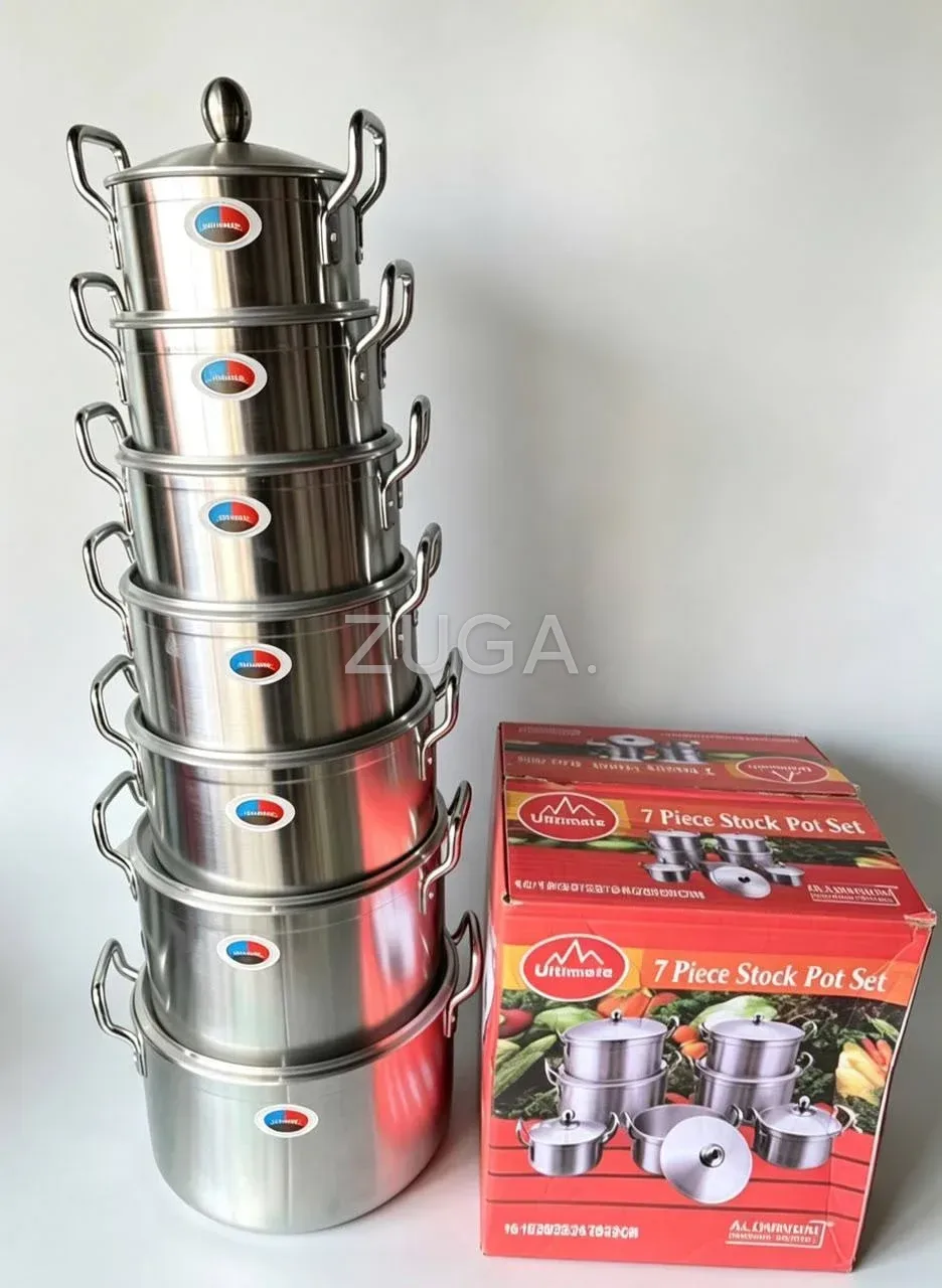 Ultimate 7-Piece Aluminium Stock Pot Set, 16cm to 28cm