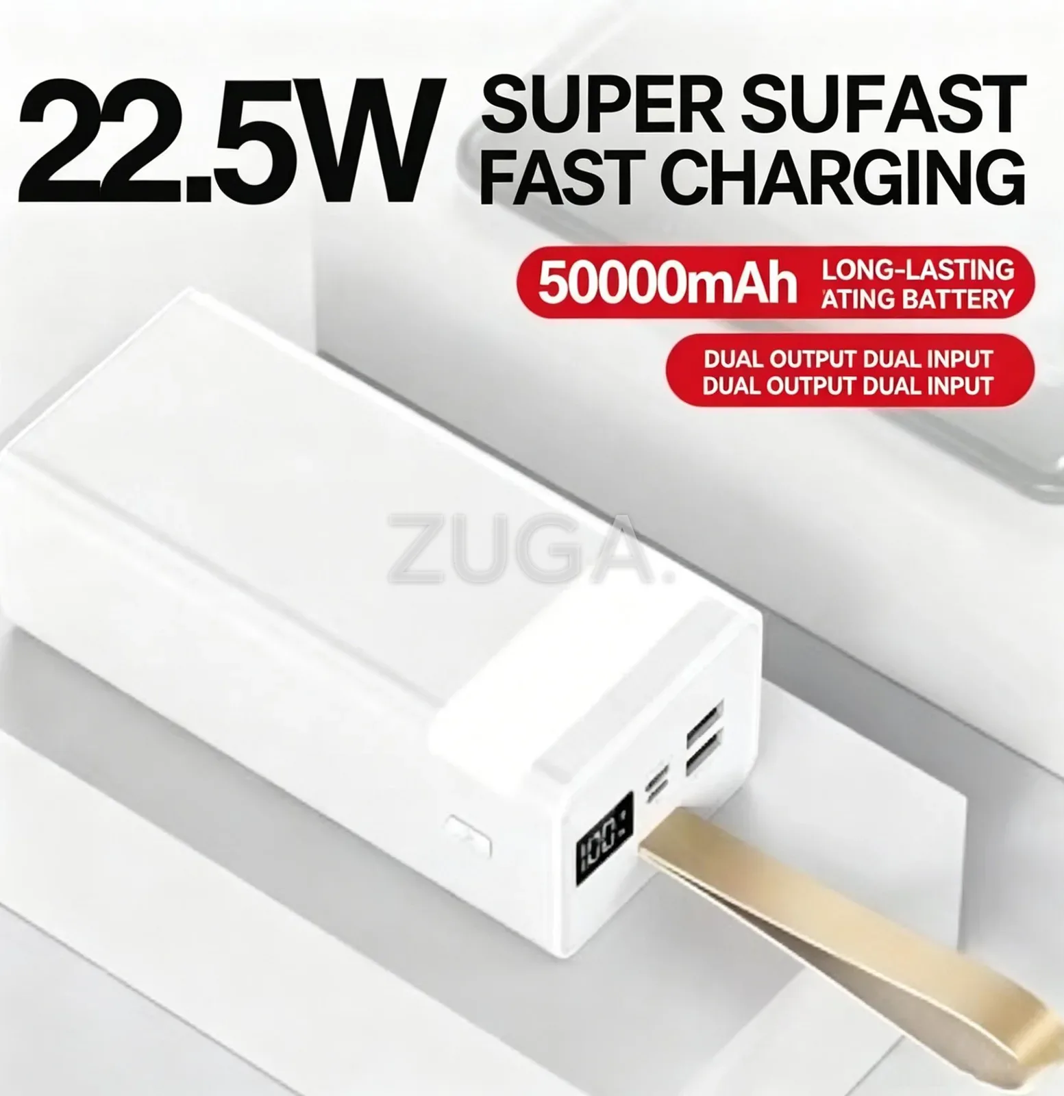 50000mAh Power Bank C500, 22.5W Fast Charge, Lanyard